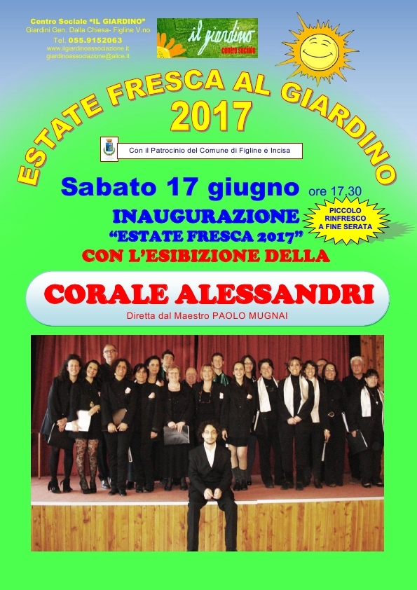 Locandina corale Alessandri 2017